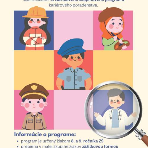 Plagát Kariérové poradenstvo - Pogram